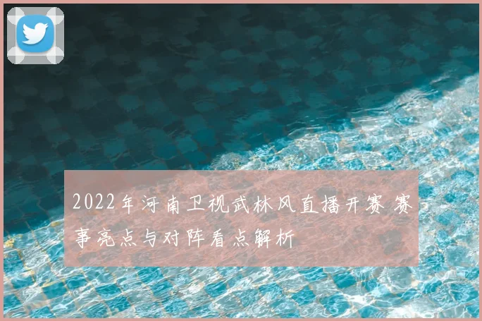2022年河南卫视武林风直播开赛 赛事亮点与对阵看点解析